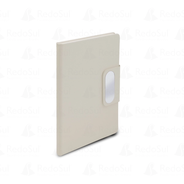 Caderno Personalizado produzido em PU com placa em metal
